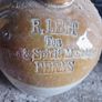 Antique R. Left Ferns Stoneware Wine & Spirit Merchant Flagon Image 2