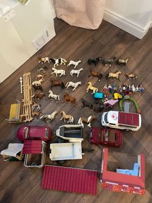schleich ponies and cars
