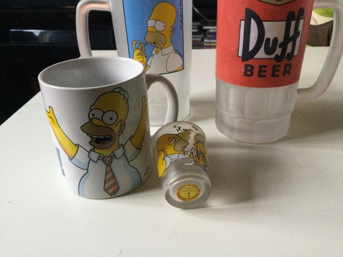 Mugs Simpson and Shot Glass