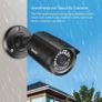 (2 FOR 1) 2 Pack 1080P Security Camera Outdoor with 80ft Night Vision, IP66 Weatherproof, Motion Detection, CCTV Surveillance Image 6