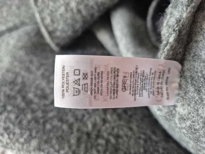 Gallery grey sleeveless wool-blend coat - size M