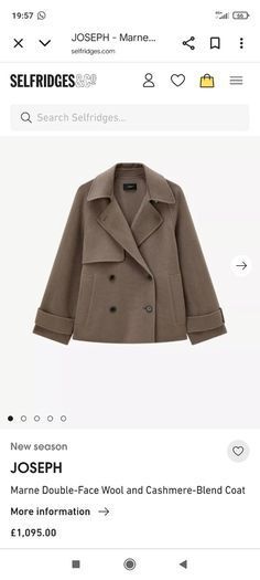 Joseph designer ladies cashmere, lambswool and angora mix mix jacket