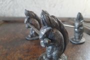 Pair Of Antique Squirrel Knife Rests