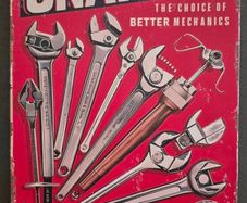 Vintage Style  Metal Sign, snap on tools.