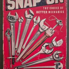 Vintage Style  Metal Sign, snap on tools.