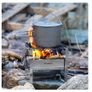 Lightweight Camping Stove, Folding Wood Stove Stainless Steel Outdoor Portable Backpacking Stove for Camping Cooking BBQ Image 6