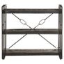 3-Tier Bookcase Black 90x30x80 cm Solid Mango Wood Image 2