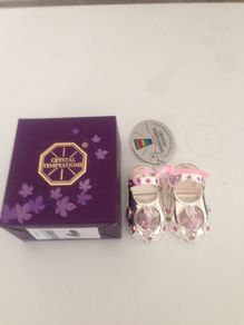 Silver Plated & Swarovski  Crystal Encrusted Ornamental Shoes