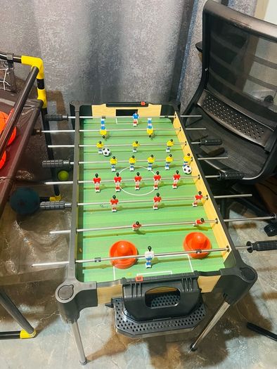 Brand new foot ball and air hockey indoor game..