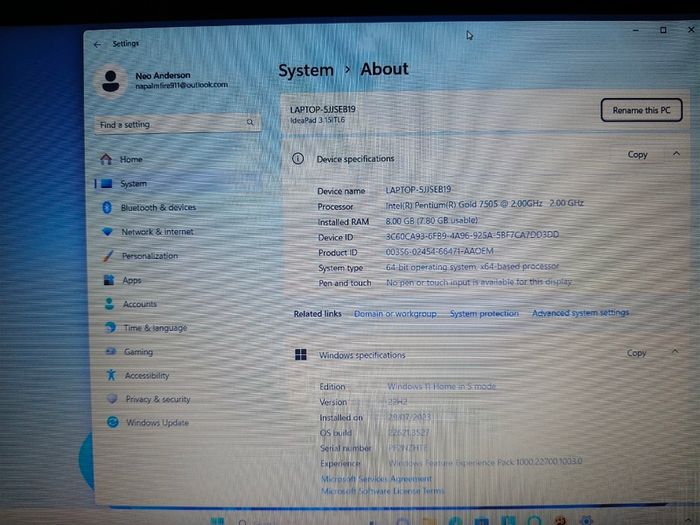 Lenovo IdeaPad 3 15ITL6