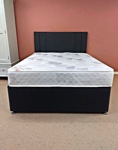 Double 4ft6 5ft King And 6ft Superking Sizes Divan Beds Instock. Tufted Mattresses And Optional Drawers Available