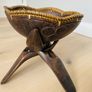 Handmade wooden bowel and stand Image 6