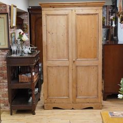 Antique French Farmhouse Pine Wardrobe