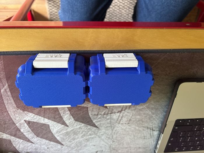 30 Amazon AA rechargeable batteries with 3D printed cases