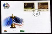 2006 Ireland Ryder Cup Lenticular Commemorative Stamps First Day Cover (FDC). Ireland's only Lenticular issue