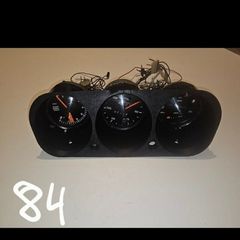 Vintage Porsche 911 912 VDO Gauge Cluster  Triple Pod