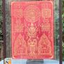 Silk Buddha Blessing Mantra in hardwood frame Image 2