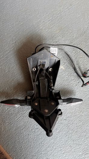 BMW S1000RR. Genuine License Plate Bracket/LED indicators.