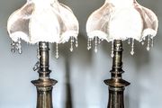 Pair of exquisite 19th century tall lamps