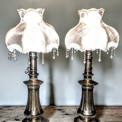 Pair of exquisite 19th century tall lamps