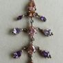 Vintage heavy hallmarked 925 Sterling Silver Flourishes  Floral Necklace Double Chain length 18" - 17,5g Image 3