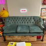 vintage 3 seater sofa Image 2