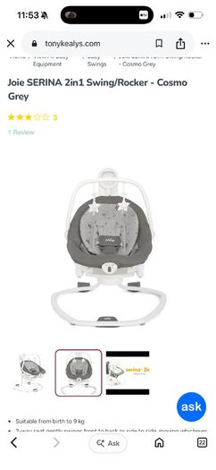 Joie 2in1 swing and rocker
