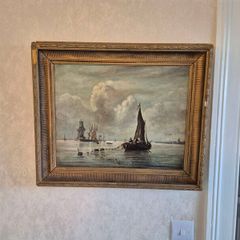 Boat Scene Painting
