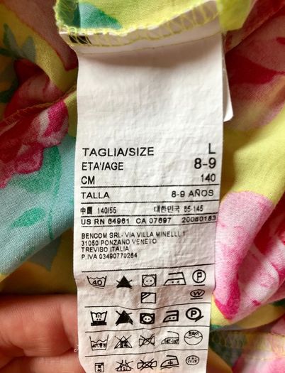 Sisley girls summer dress