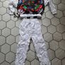 Women Men Vintage Retro 70s 80s  tracksuit white size L Large Image 7