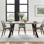 Modern Oak Extendable Dining Table 100cm to 180cm Image 3