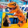 SEASONAL SALE Dinosaur Costume for Adult Inflatable T-REX Costume Funny Halloween Dinosaur Costume Party Cosplay Fancy Dress Jumpsuit Image 5