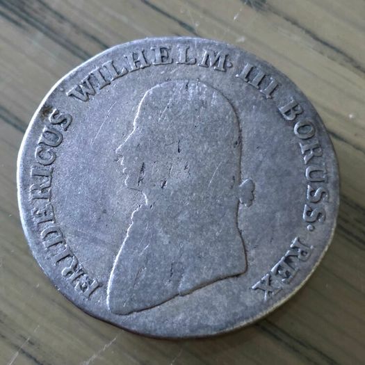 PRUSSIA 1/6 Thaler  4 Groschen 1807