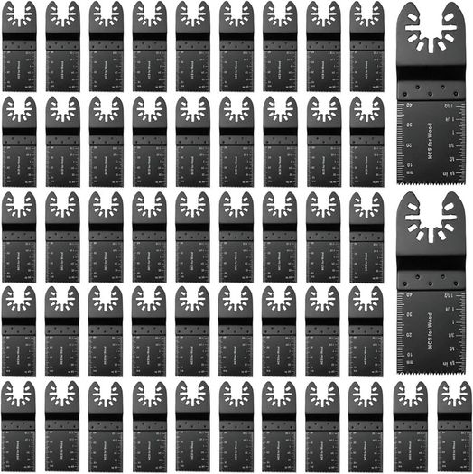 NEW SALE | 50Pcs Oscillating Tool Blades Professional Universal Oscillating Saw Blades Wood Multitool Blades Compatible with Dewalt, Milwaukee, Makita, Ryobi, Rockwell, Bosch