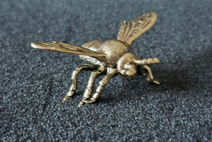 3 brass bees. Solid brass.