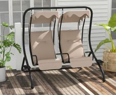 2-Seater Garden Swing Chair