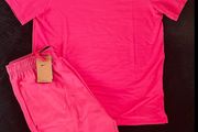 Nike Miller Dri-FIT Set Pink T-Shirt &amp; Shorts Mens Size Large