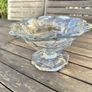 Clear Glass Pedestal Fruit Bowl Image 6