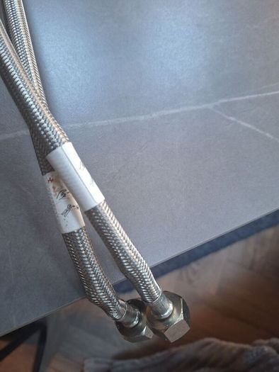 Steel kitchen tap