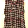Dkny sleeveless black with grid design top Image 4