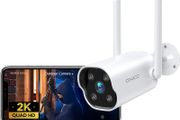 Security Camera Outdoor with Detection Alarm, 2.4G WiFi Camera Outdoor CCTV Camera, Motion