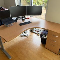 L shaped corner office desk