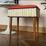 Vintage stool / sewing box Image 3