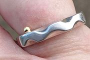 Modernist Serpent Irish Sterling Silver Ring