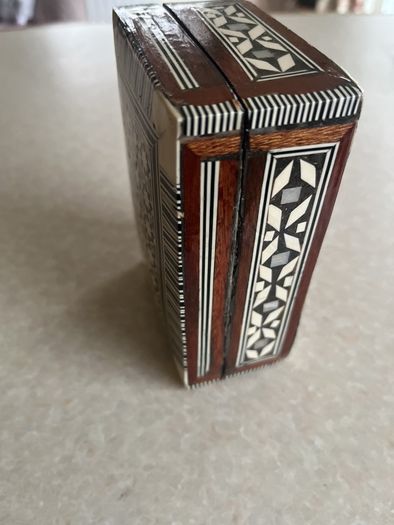 Wooden Mother of Pearl Inlay Jewelry Box