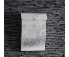 Classic Post Box with Lock Silver GT29