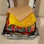 Size 41-46EU 2xpairs of "Rainbow socks Burger Love" Image 2