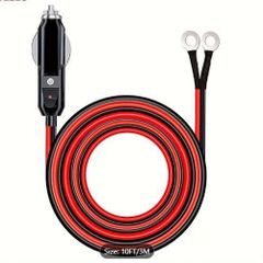 12/24V Heavy Duty Male To Male Car Plug Cable Charger Cord