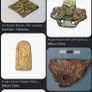 5-7th c. Anglo Saxon Gilt Carved Chip Mount. Image 7