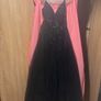 Black Sparkle Corset Back Ball Gown Debs Dress Image 4